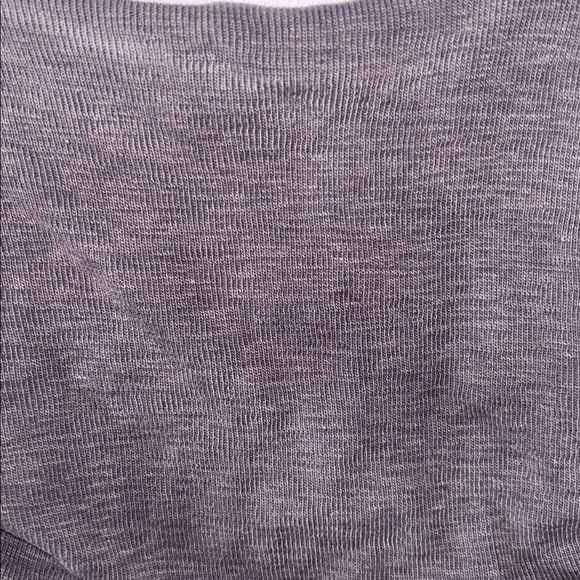 Free People Grey Boulevard Bow Tie Sleeves Tank Top Crop Top Shirt Stretch Small - Picture 9 of 10